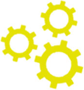 3 yellow gears image