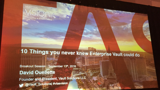 10 Things About Enterprise Vault Cover Slide