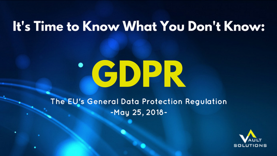 GDPR- It's Time to Know What You Don't Know